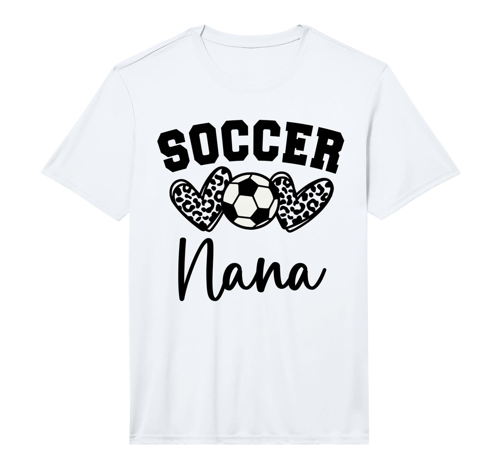 Soccer Nana Matching Family Soccer T-Shirt - Casual Everyday Wear Unisex