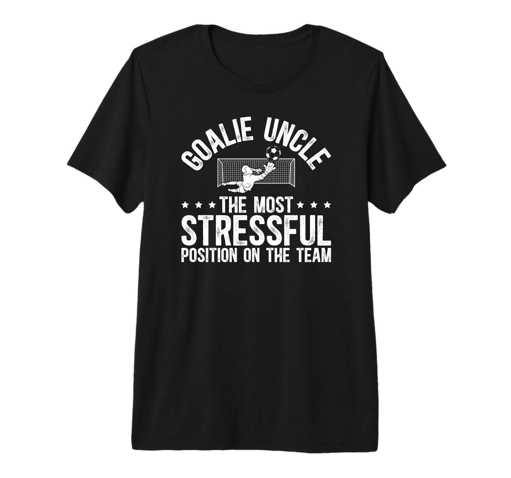 Mens Funny Soccer Goalie Uncle T-Shirt - Streetwear Style for Adults