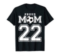 Number 22 Custom Proud Soccer Futbol T-Shirt - Casual Everyday Wear Unisex