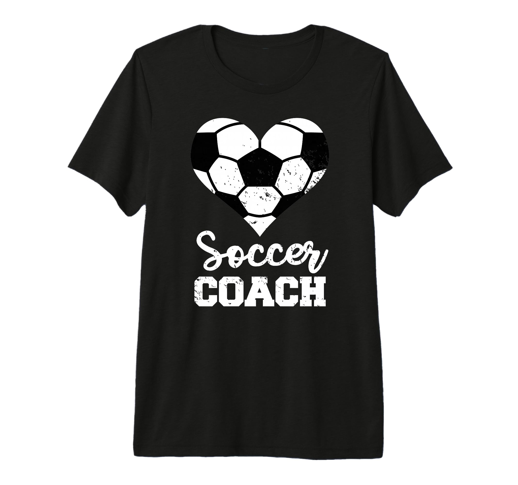 Soccer Coach Heart Funny Soccer T-Shirt - Novelty Apparel for Adults