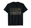 Camo Soccer Camourflage Usa Flag Player T-Shirt - Graphic Print Men Women