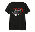 Soccer Grandma Heart Grandma Soccer T-Shirt - Custom Art Print Unisex