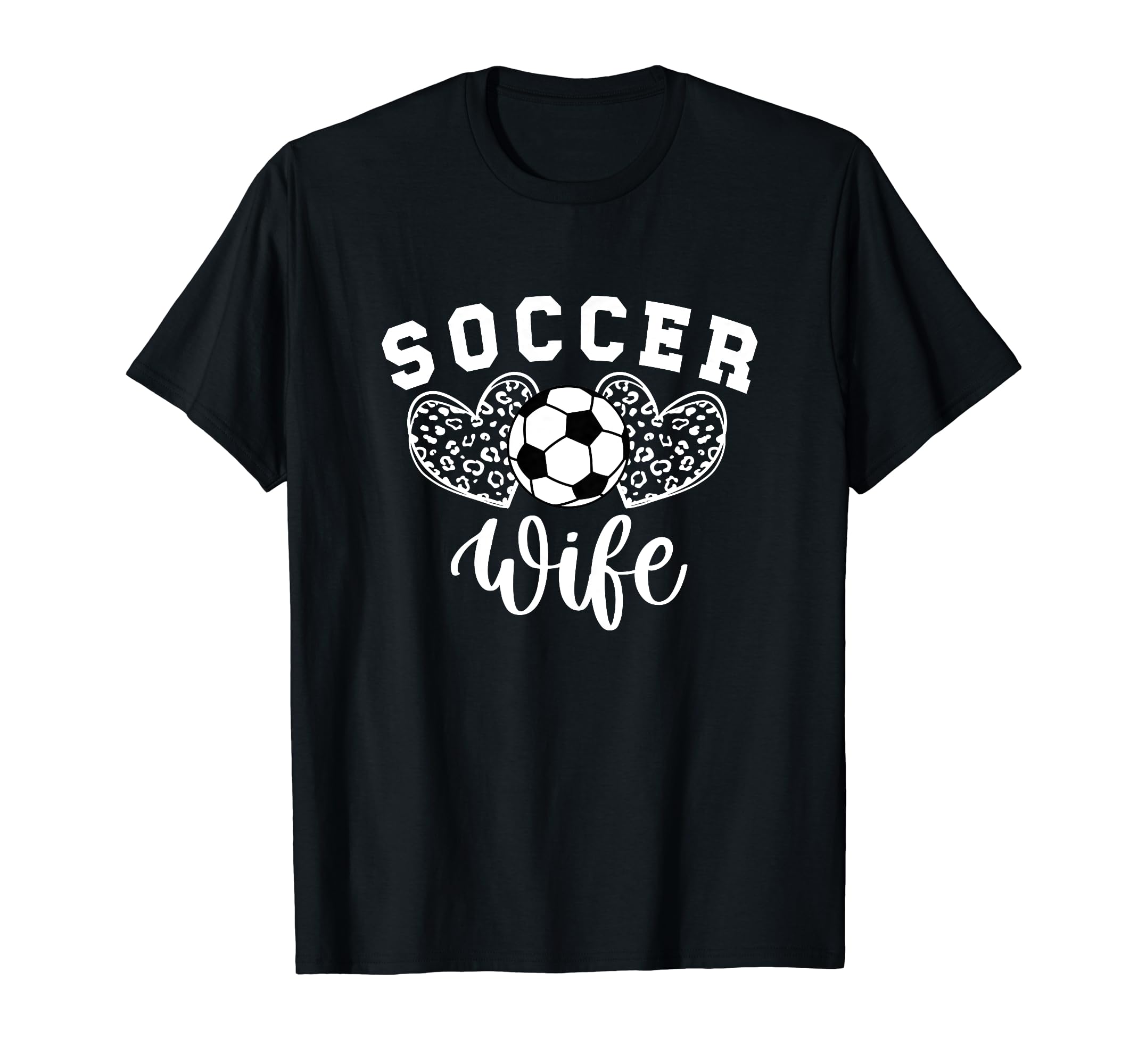 Soccer Coach Wife Hearts Wife T-Shirt - Casual Everyday Wear Men Women