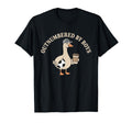 Outnumbered Funny Mom Goose Soccer T-Shirt - Unique Graphic for Adults