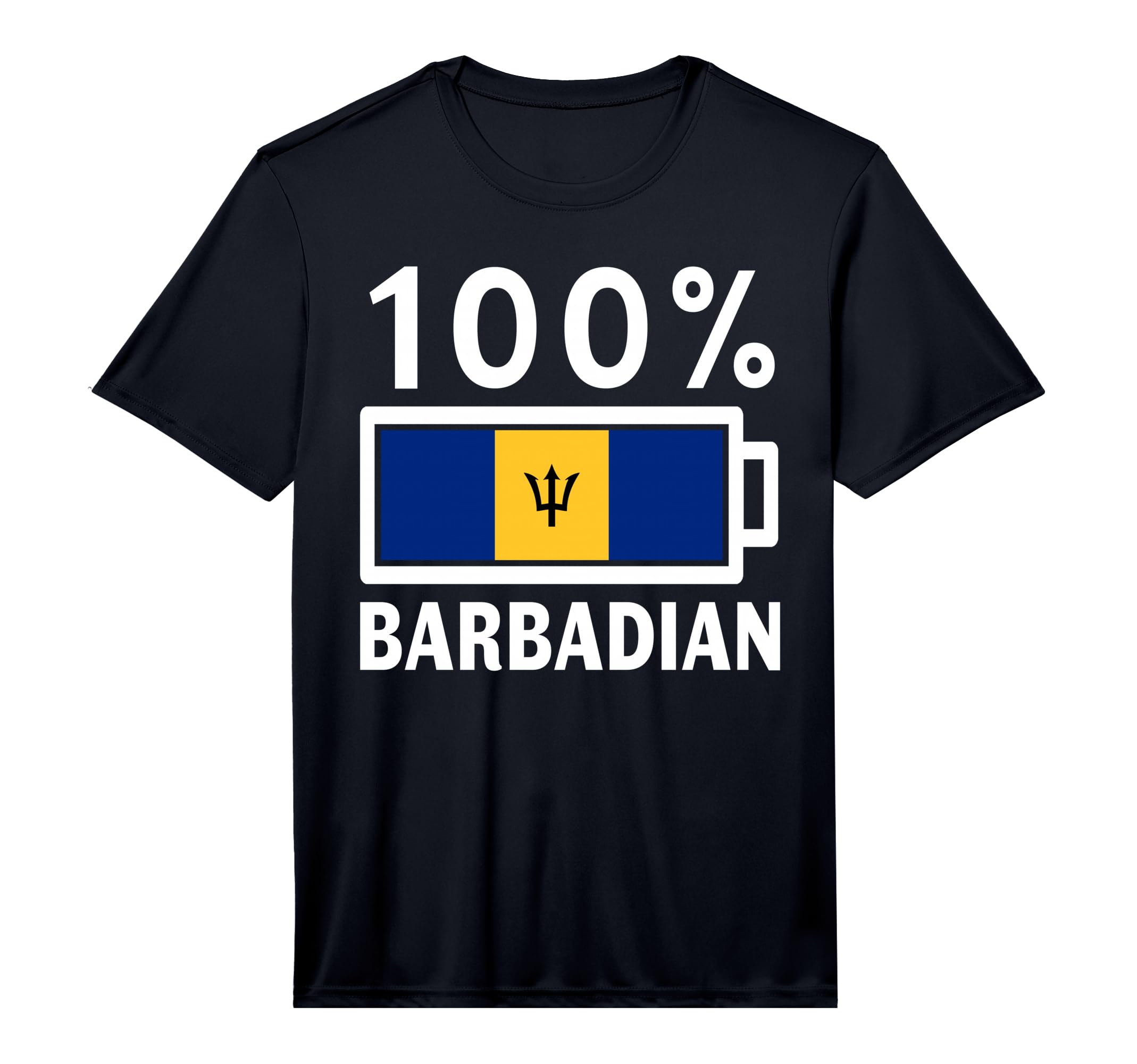 Barbados Flag 100 Barbadian Battery T-Shirt - Streetwear Style Men Women