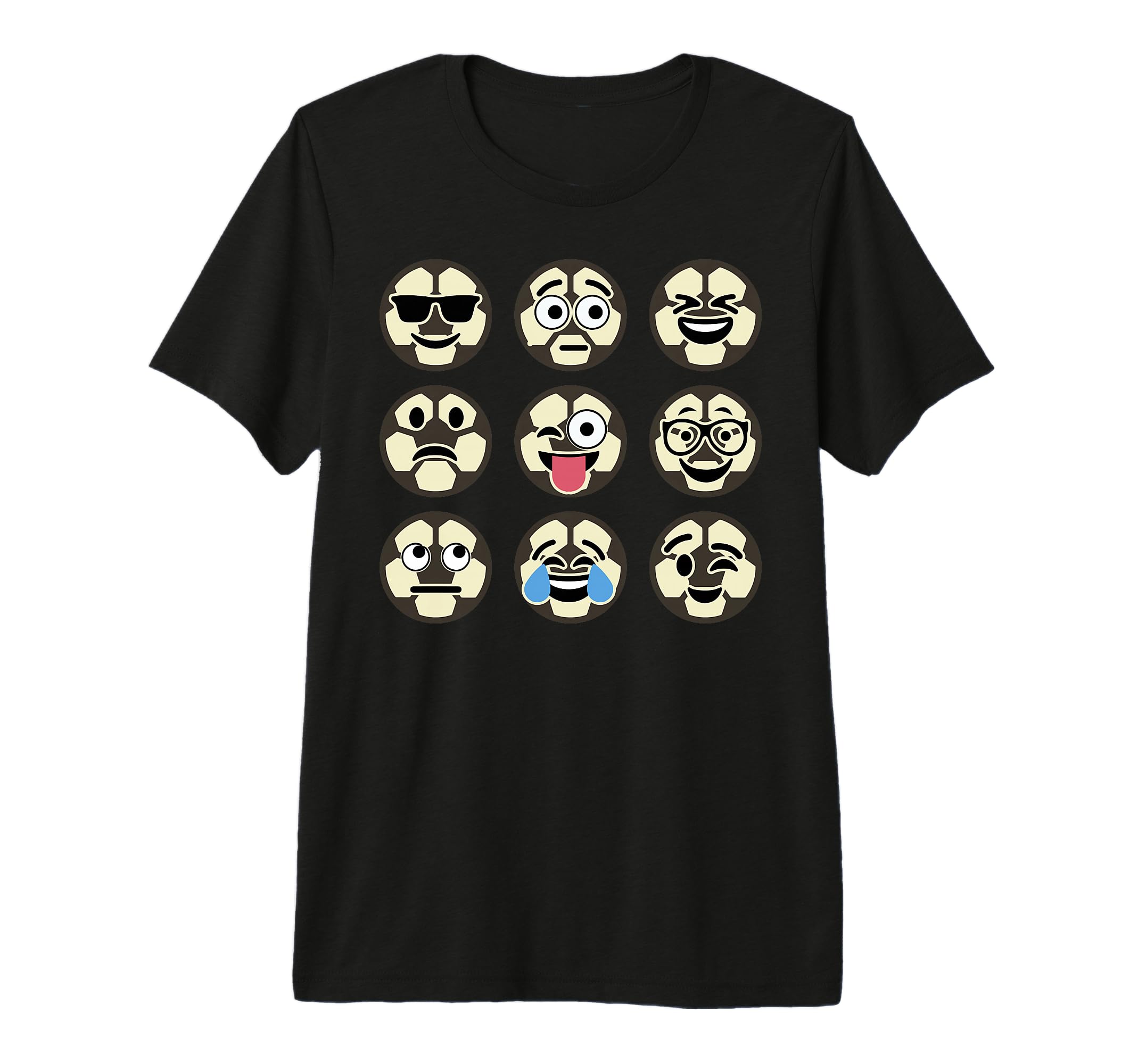 Funny Sports Soccer Emoticon Brazilian T-Shirt - Novelty Apparel Unisex