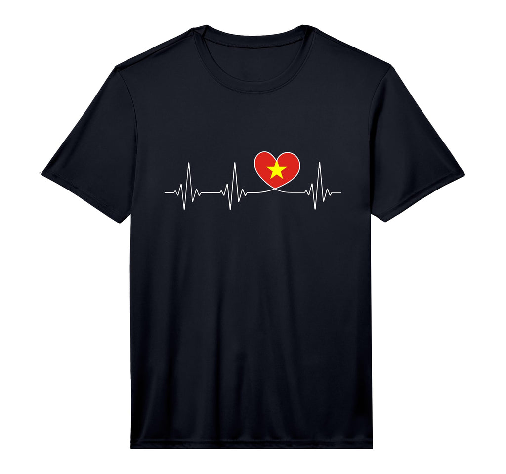 Viet Nam Love And Vietnamese Flag T-Shirt - Minimalist Print Men Women
