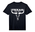 Texas Distressed Est 1845 Longhorn T-Shirt - Fun Novelty Design Men Women