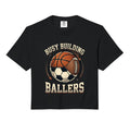 Funny Busy Raising Ballers Football Sweatshirt - Graphic Print Unisex