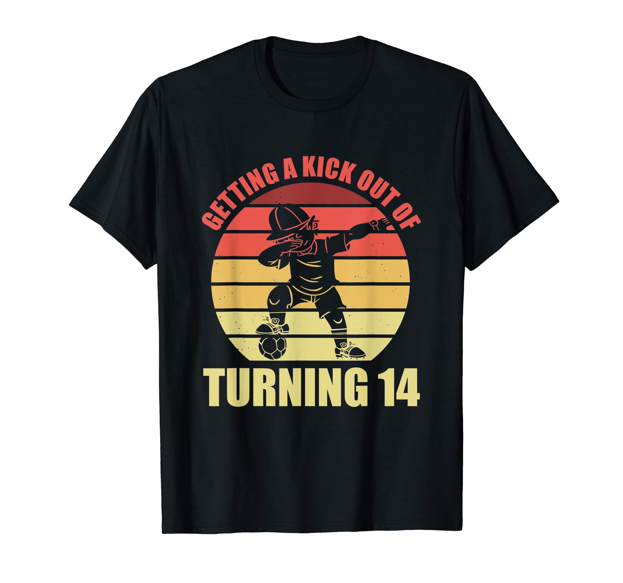 14 Year Old Happy 14Th Birthday Soccer T-Shirt - Trendy Graphic for Adults