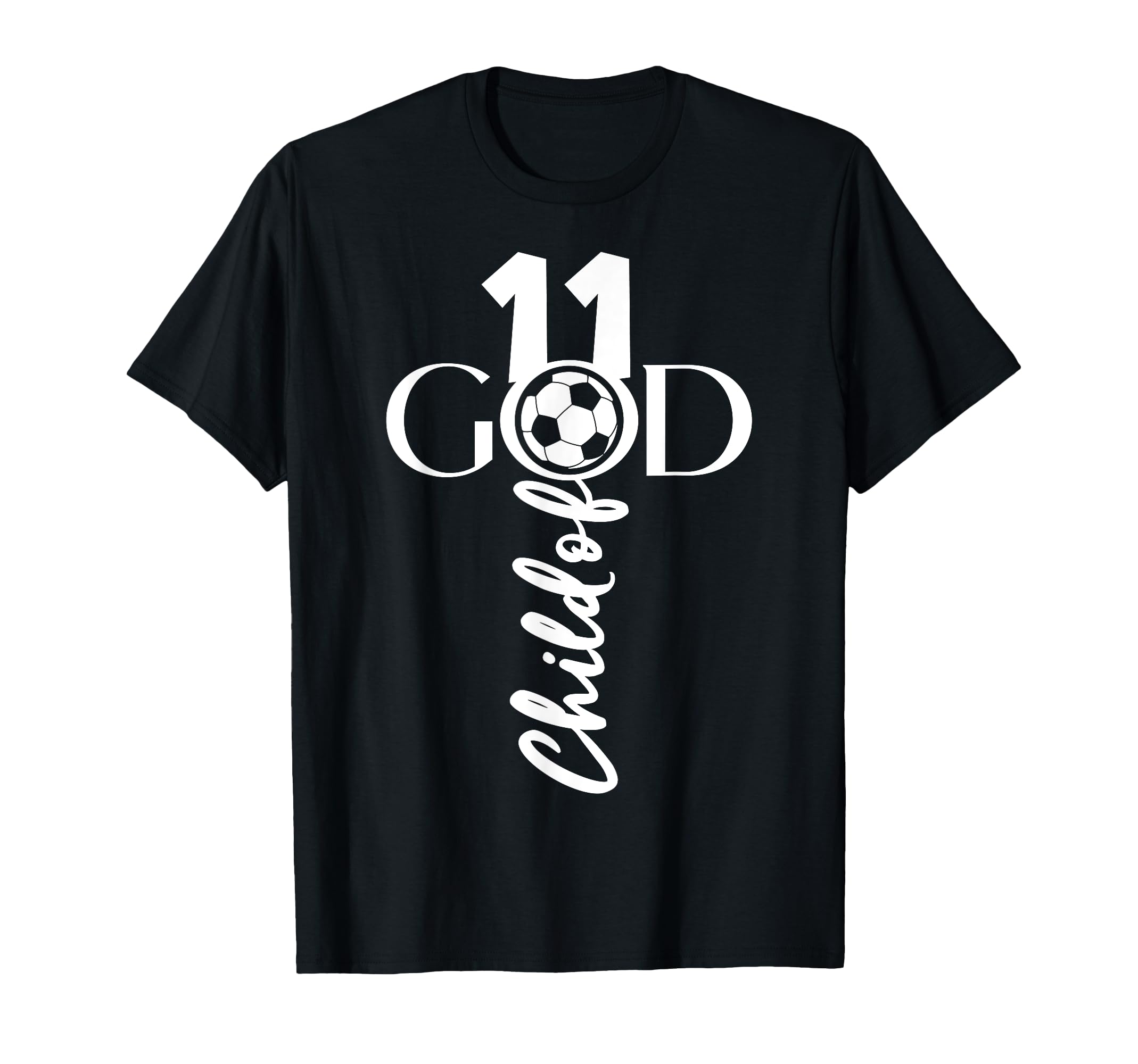 Jesus Christ 11 Years Child God Soccer T-Shirt - Minimalist Print Unisex