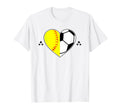 Soccer And Softball Heart Catcher T-Shirt - Custom Art Print Unisex
