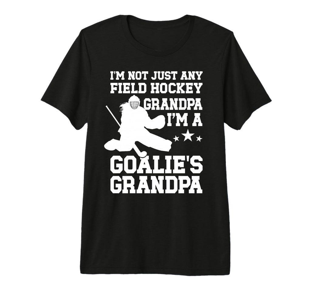 Mens Field Hockey Goalie Grandpa T-Shirt - Aesthetic Graphic for Adults