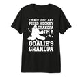 Mens Field Hockey Goalie Grandpa T-Shirt - Aesthetic Graphic for Adults