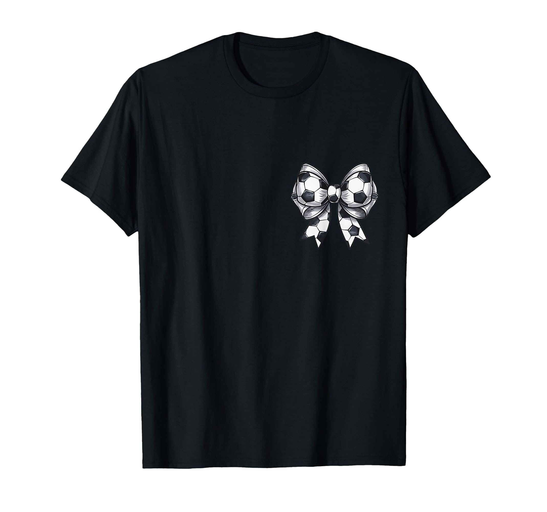 Soccer Grandma Coquette Bow Front Back T-Shirt - Novelty Apparel Men Women
