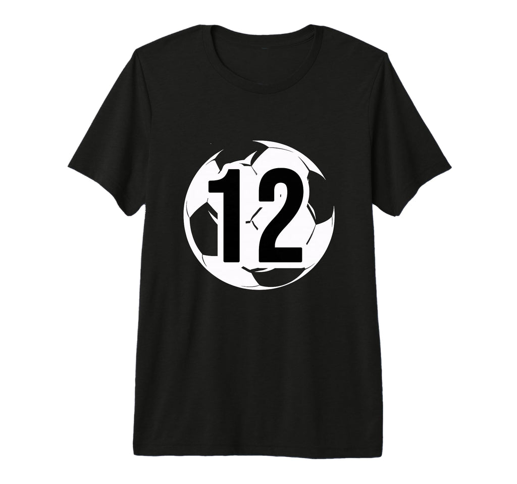 12 Soccer Birthday Gift Soccer Fan T-Shirt - Streetwear Style for Adults