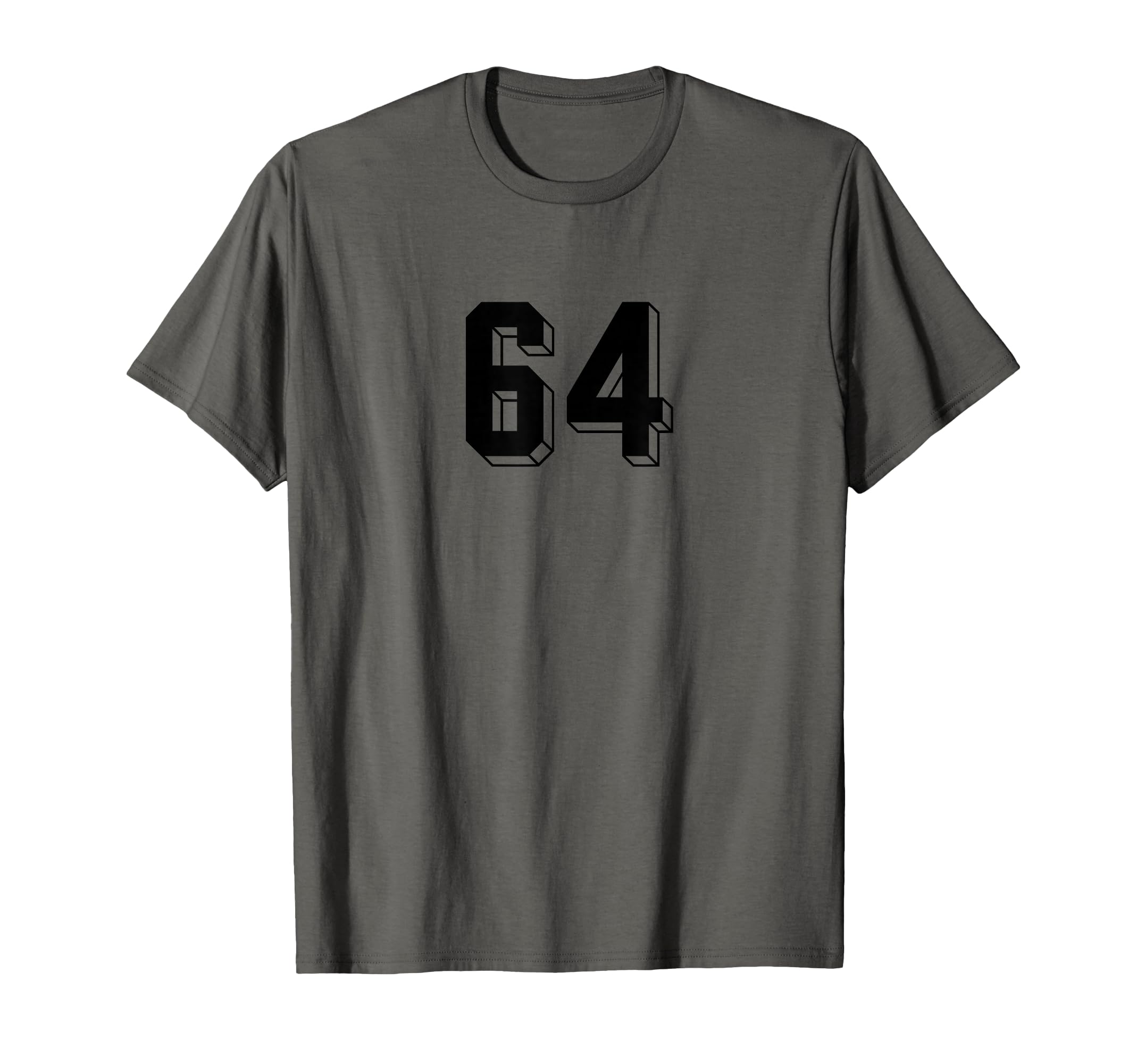 Number 64 80S 90S Soccer Team Jersey T-Shirt - Graphic Print Unisex