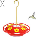 Hummingbird Feeders for Outdoors Hanging - 8 Feeding Ports 16 oz Plastic Hummingbird Feeder, Bee-Proof Leak-Proof No Drip, Easy to Clean with Cleaning Brushes