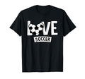 Love Soccer Funny Hearty Soccer Player T-Shirt - Trendy Graphic Men Women