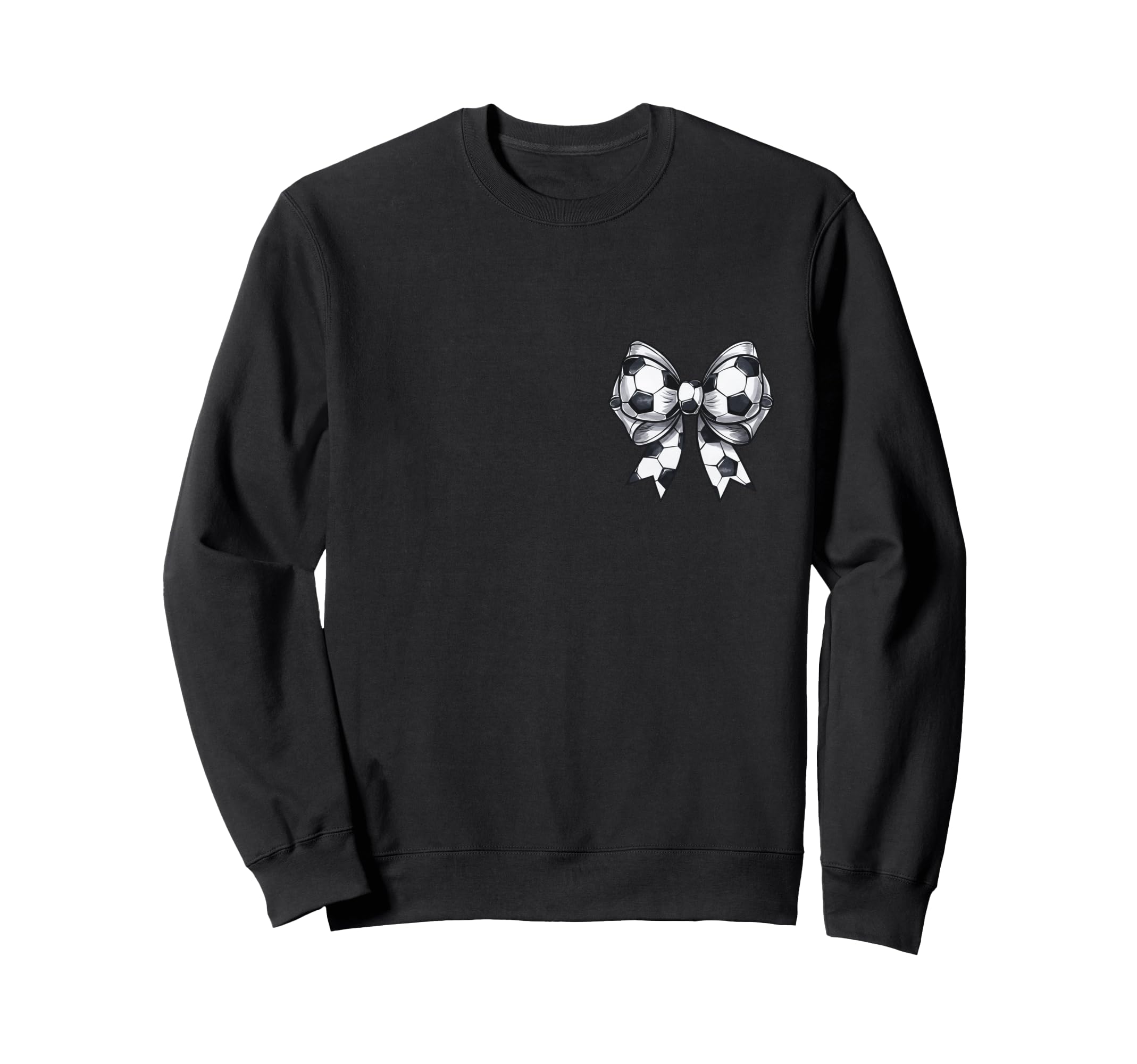 Soccer Aunt Coquette Bow Front Back Sweatshirt - Aesthetic Graphic Unisex