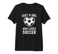 Just Who Loves Soccer Heart Player T-Shirt - Minimalist Print for Adults