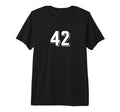 Number 42 80S 90S Soccer Team Jersey T-Shirt - Custom Art Print for Adults