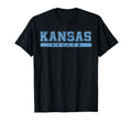 Kansas Soccer Sky Blue Text T-Shirt - Streetwear Style for Adults
