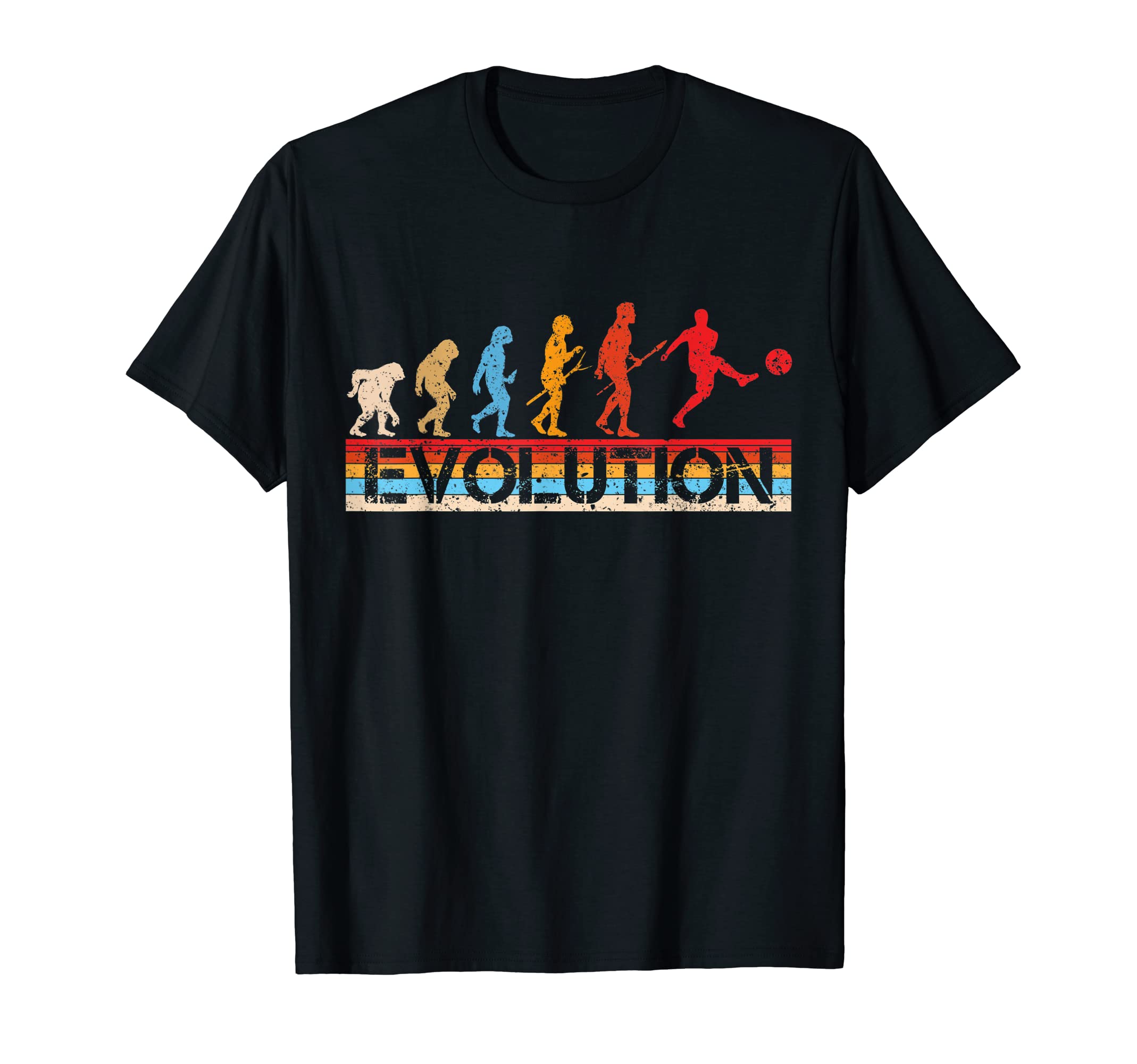 Funny Soccer Fans Evolution Soccer Players T-Shirt - Unique Graphic Unisex