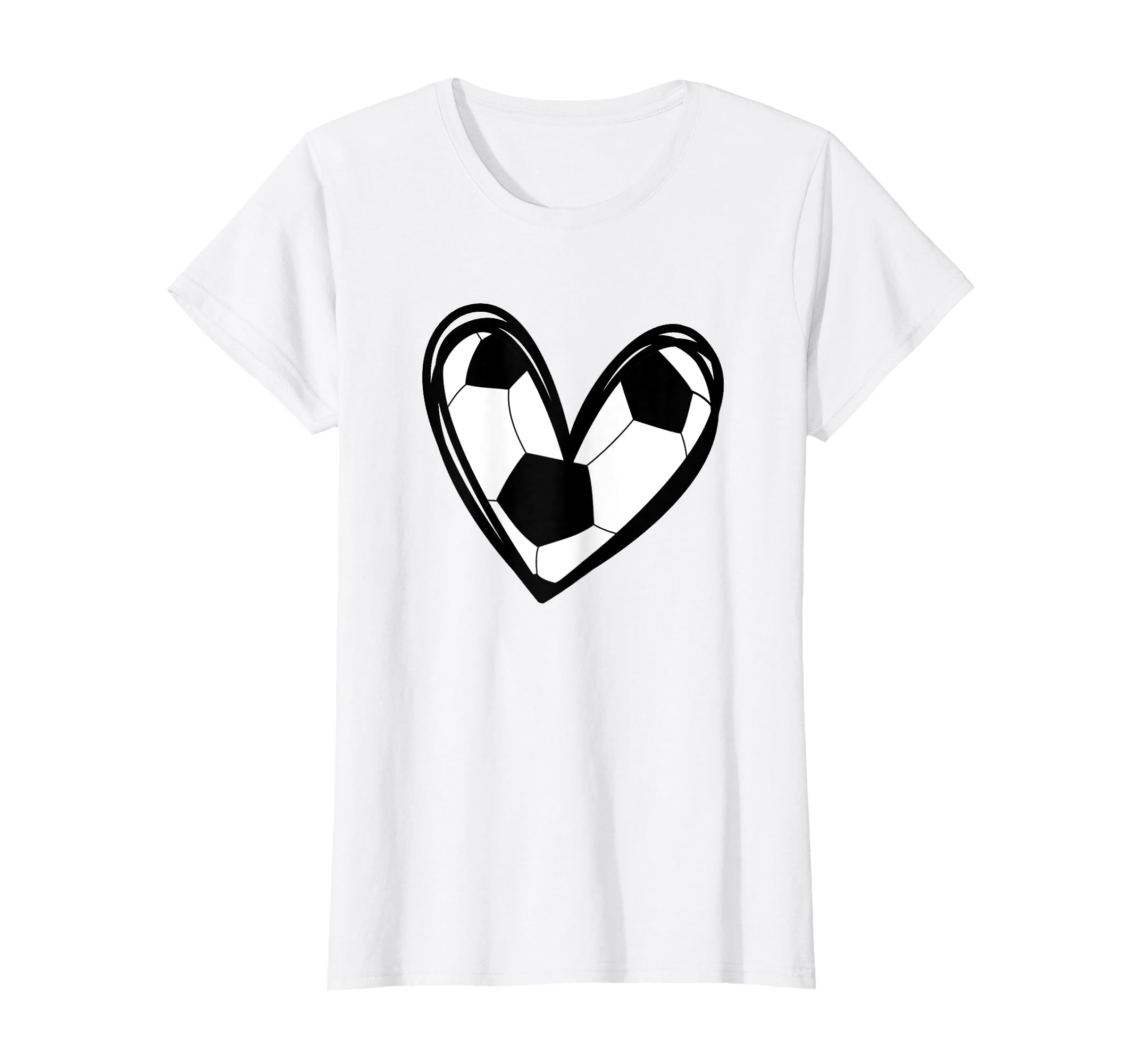 Football Soccer Heart Teen T-Shirt - Aesthetic Graphic Men Women