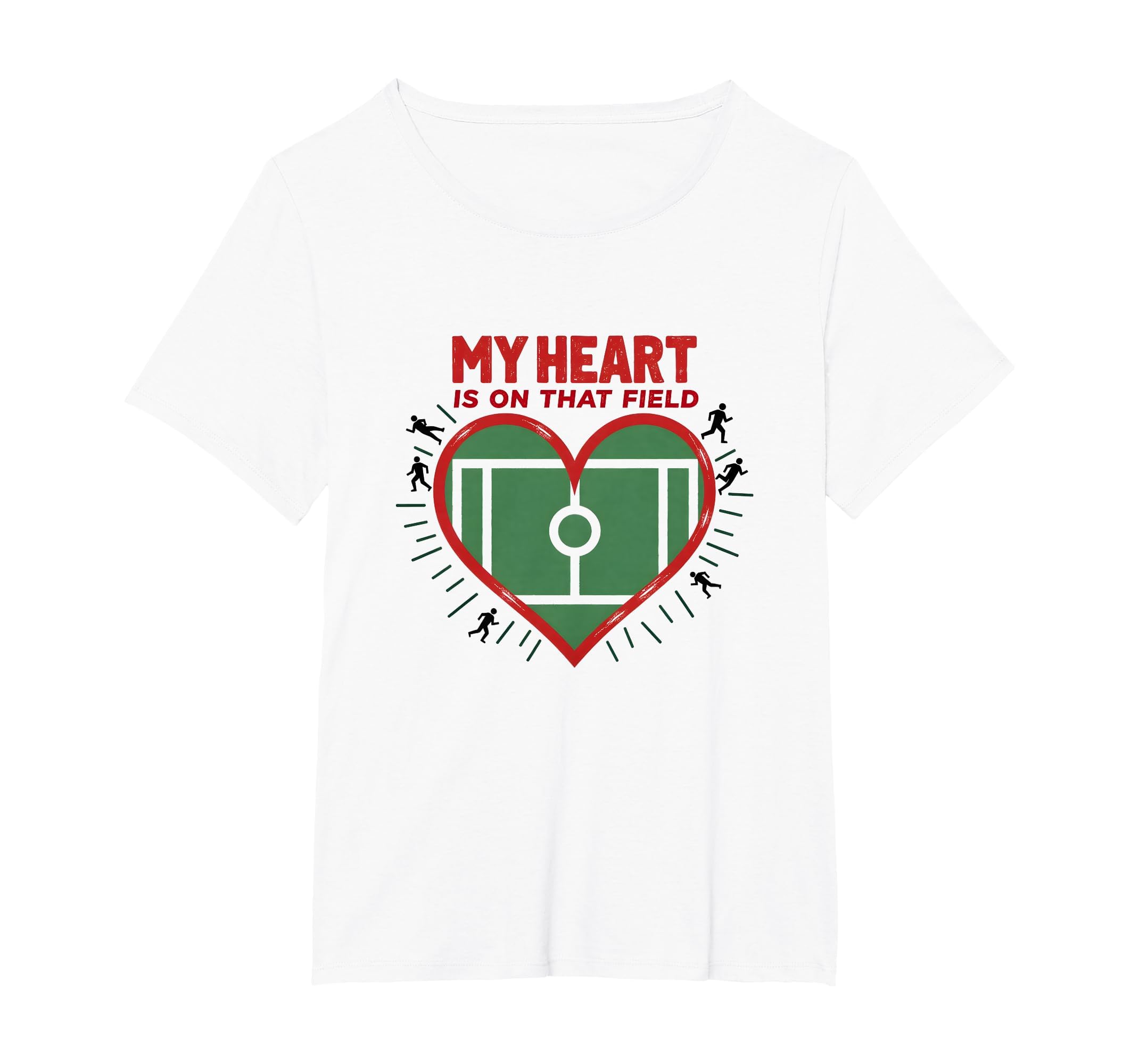 My Heart Is That Field Soccer Fan T-Shirt - Fun Novelty Design Unisex