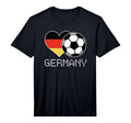 Germany Soccer German Flag Love T-Shirt - Casual Everyday Wear Men Women