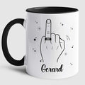 Customized Name Ring Finger Accent Coffee Mug Gift For Men Mr His Fiance Husband Groom, Ring Engaged Coffee Cup 11 Oz 15 Oz, Personalized White Mug Gift For Wedding Bridal Shower Bachelorette Party