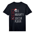 Nice Naughty Soccer Player Mens T-Shirt - Streetwear Style for Adults