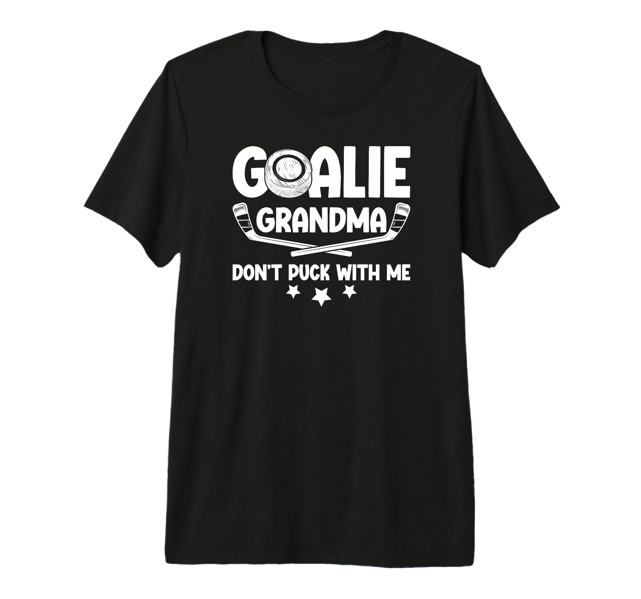 Hockey Goalie Grandma Funny Ice Hockey T-Shirt - Unique Graphic Unisex