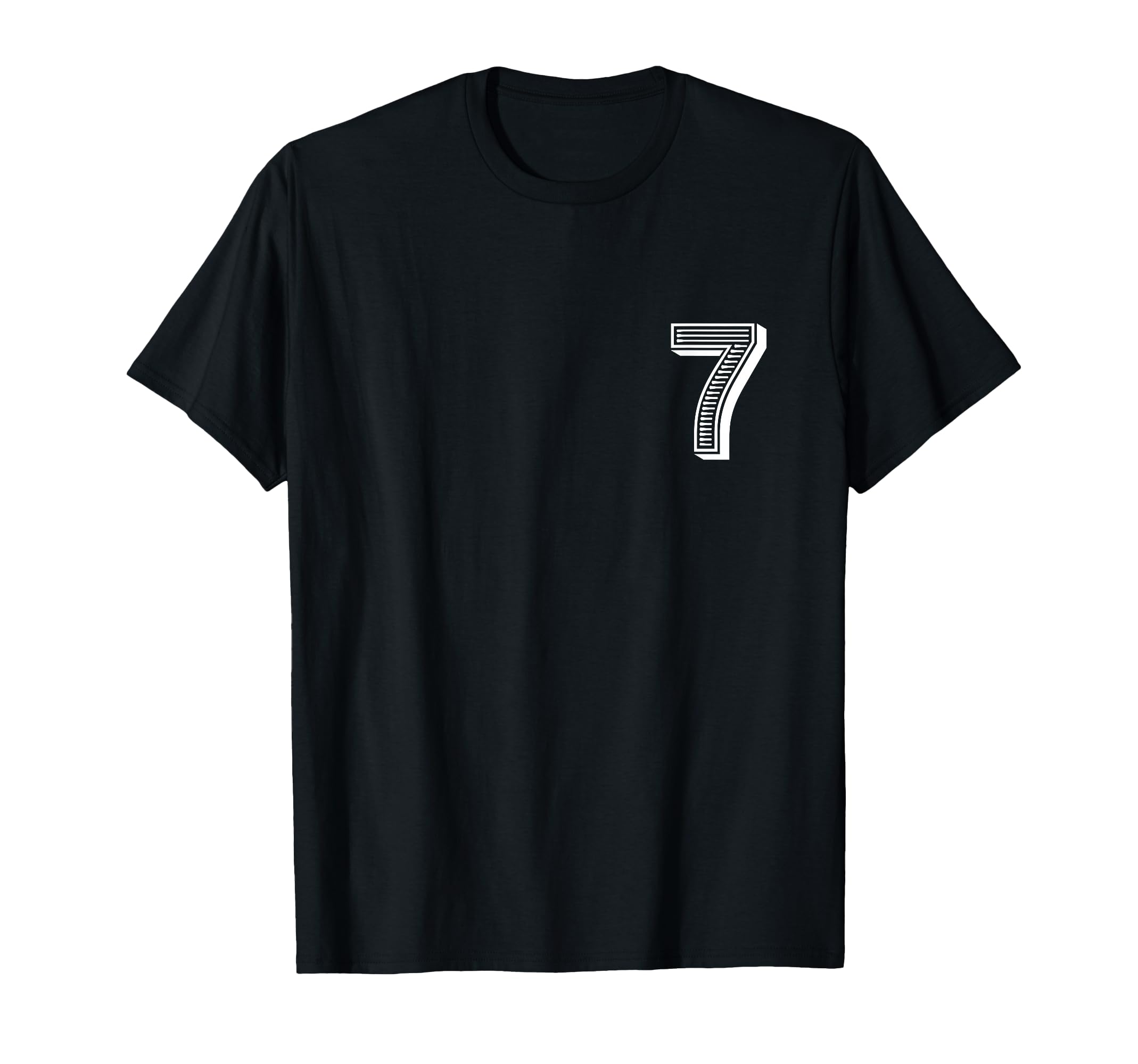 Number Seven 7 Sports Team Uniform T-Shirt - Trendy Graphic Men Women