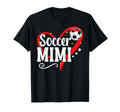 Soccer Mimi Heart Grandma Mimi T-Shirt - Aesthetic Graphic for Adults