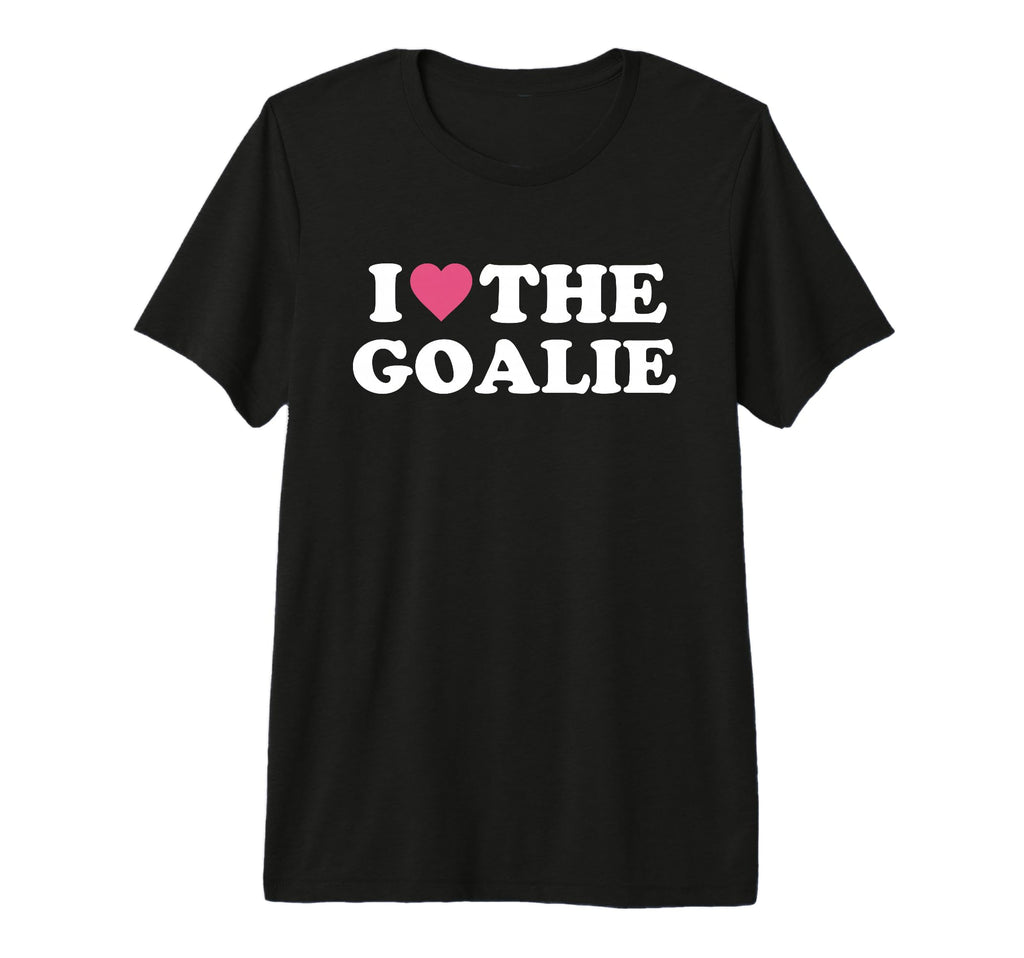 I Love Goalie Soccer Goalie Family T-Shirt - Minimalist Print Men Women