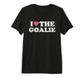 I Love Goalie Soccer Goalie Family T-Shirt - Minimalist Print Men Women