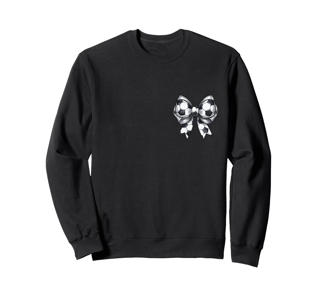Soccer Sister Coquette Bow Front Sweatshirt - Novelty Apparel Men Women