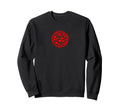 Valentines Day Heart Soccer Ball Sweatshirt - Minimalist Print Unisex