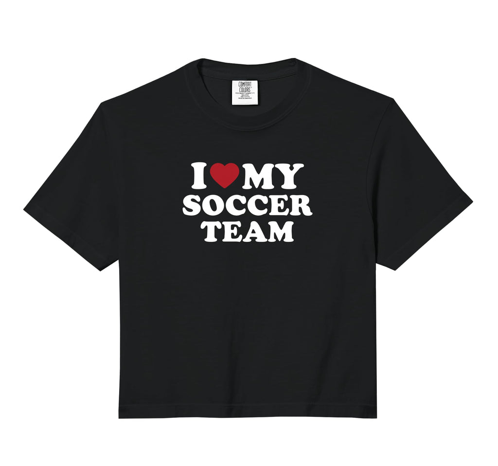 I Love My Soccer Team Comfort Colors T-Shirt - Streetwear Style for Adults