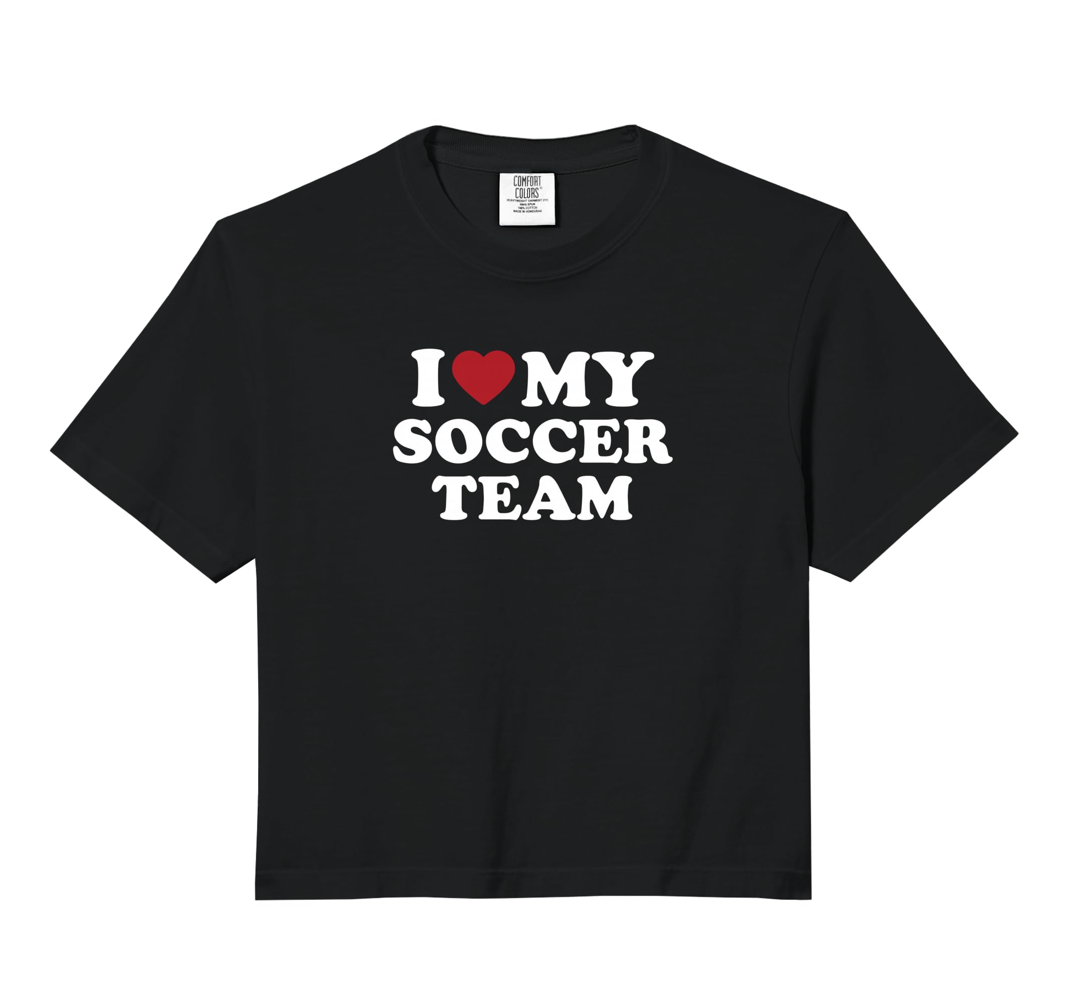 I Love My Soccer Team Comfort Colors T-Shirt - Streetwear Style for Adults