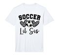 Soccer Lil Sis Matching Family T-Shirt - Casual Everyday Wear Unisex