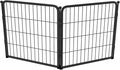 FXW Homeplus Unleashed Indoor Dog Playpen - Stress-Free and Safe Play, Heavy Duty 24 Inch 2 Wire Panels Dog Pen for Puppy and Small Dogs, Black│Patented
