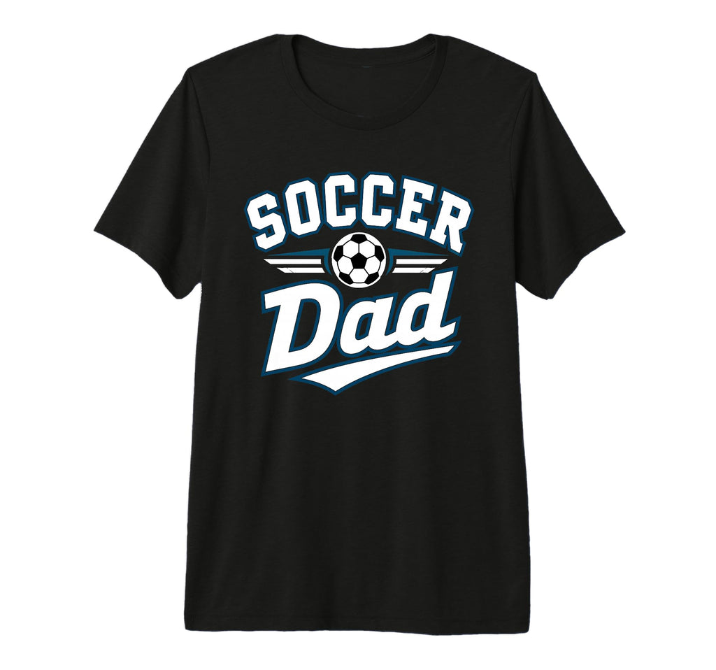 Soccer Dad Funny Athletic Lettering T-Shirt - Aesthetic Graphic Unisex