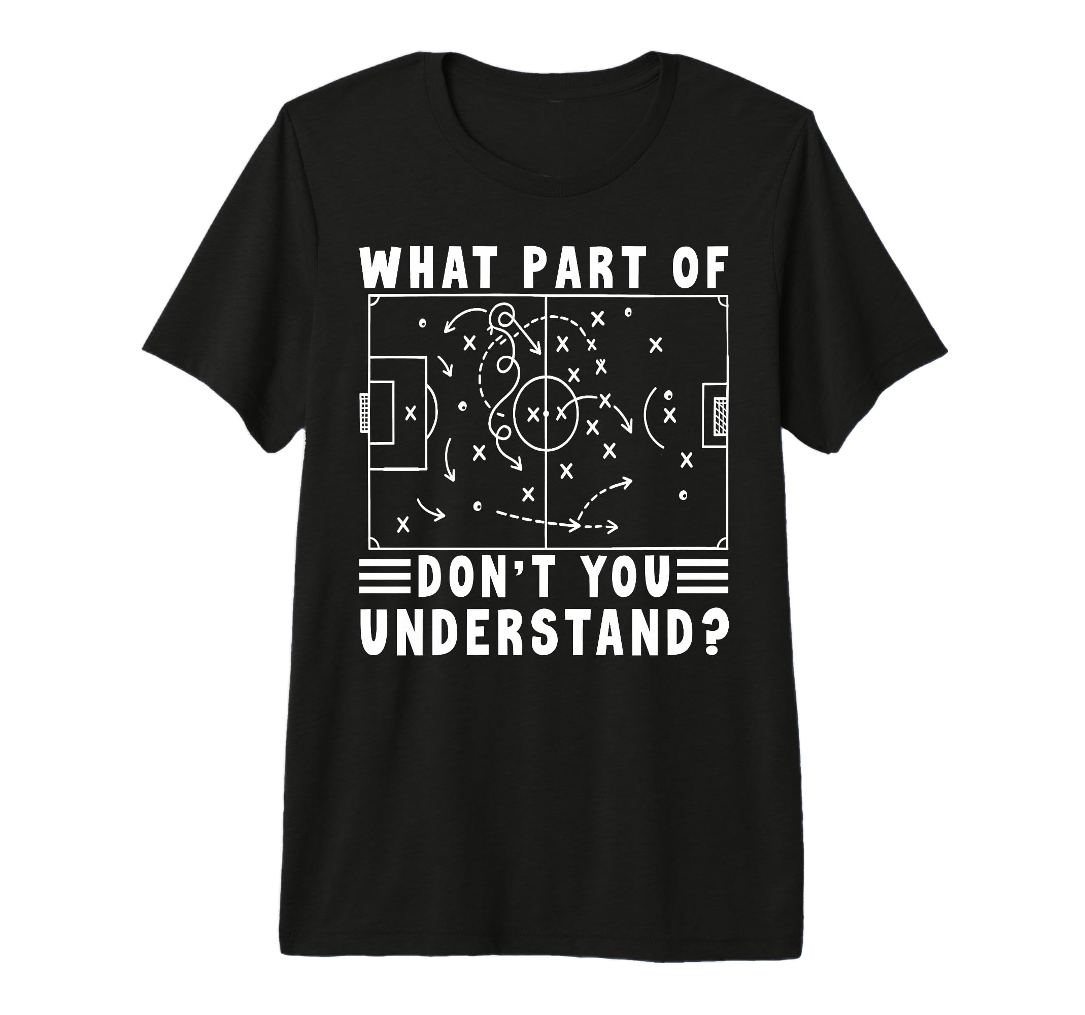 Soccer Strategy Board Meme What Part Dont T-Shirt - Novelty Apparel Unisex