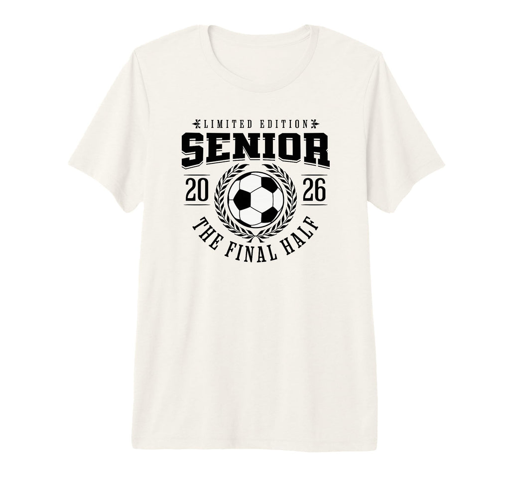 Senior Soccer 2026 Final Half Tri Blend T-Shirt - Trendy Graphic Unisex