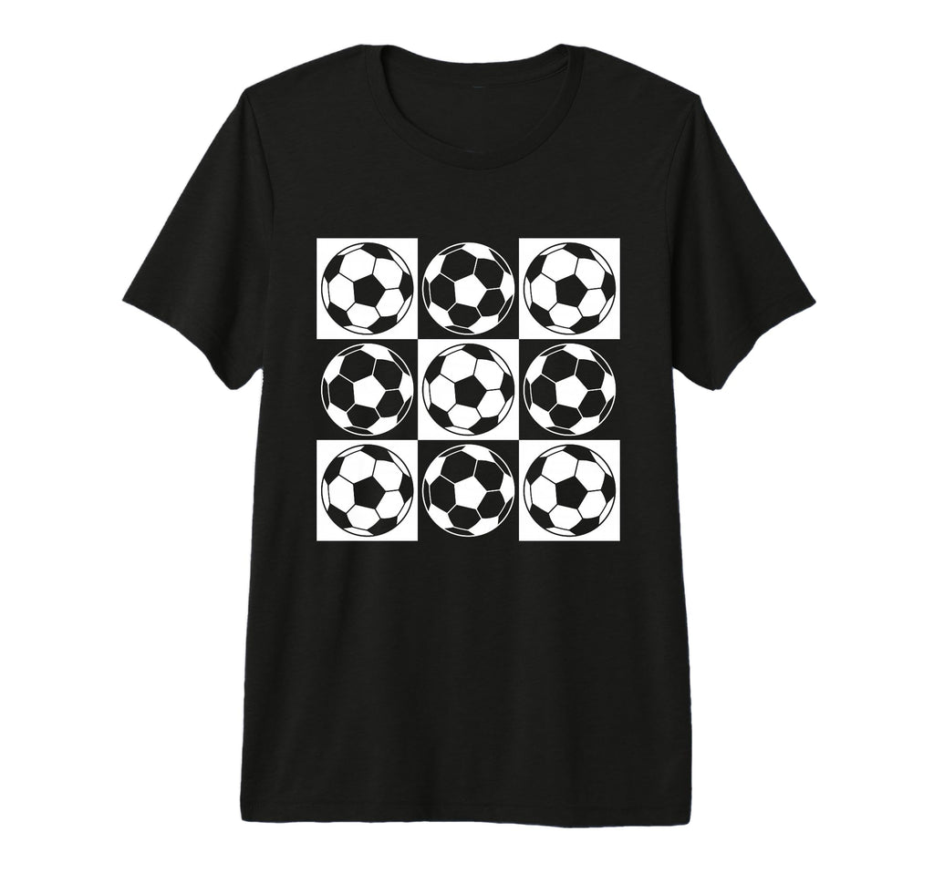 Soccer Football Grid Goalie Passion Soccer T-Shirt - Graphic Print Unisex