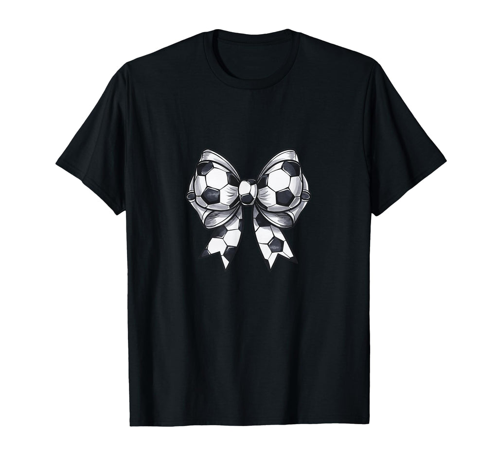 Coquette Soccer Bow Matching Family T-Shirt - Casual Everyday Wear Unisex