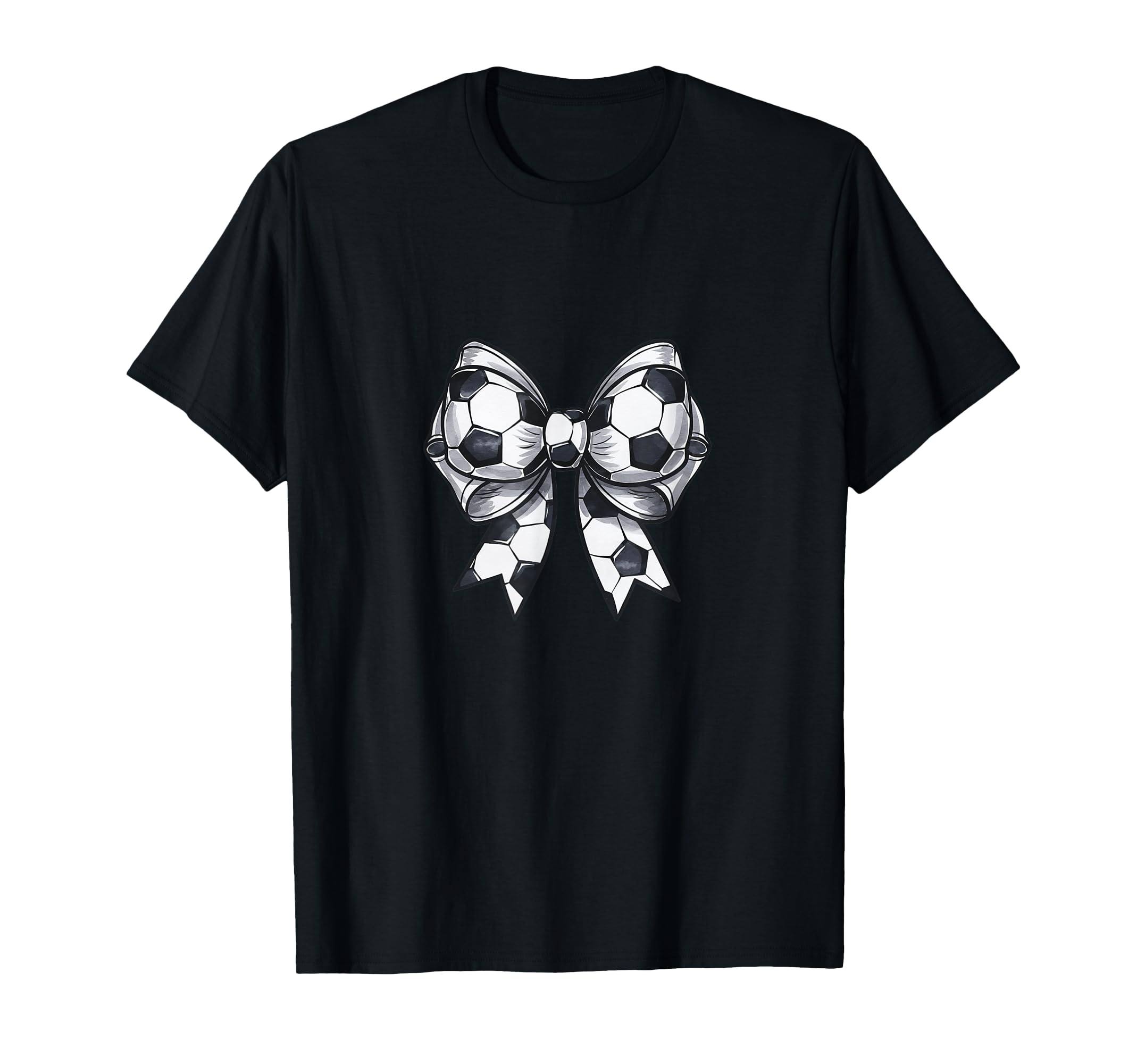 Coquette Soccer Bow Matching Family T-Shirt - Casual Everyday Wear Unisex